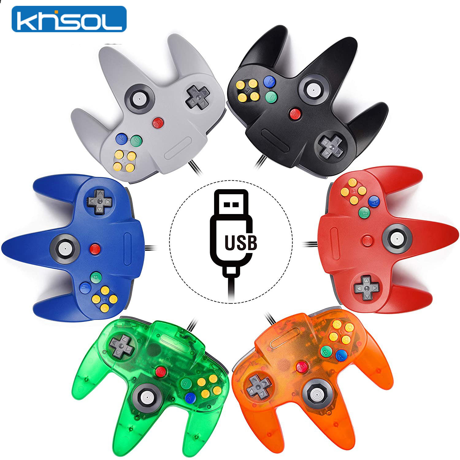 Retro Gaming Nintendo - N64 Controller Classic USB Wired Remote