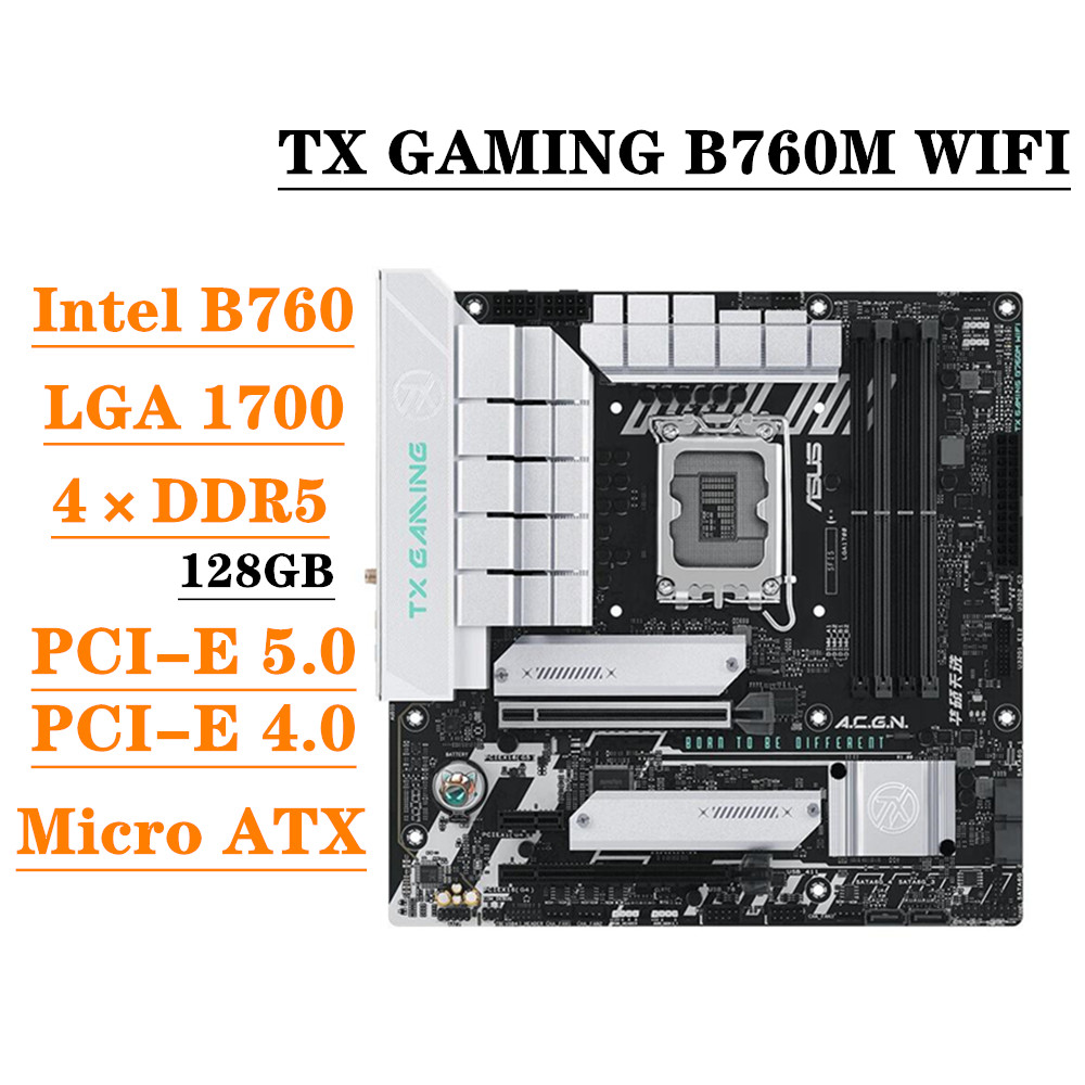 ASUS TX GAMING B760M WIFI DDR5 - Intel Cpu Core I9 评论和价格