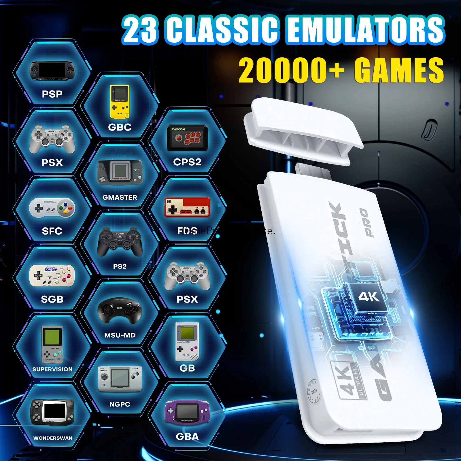 GamePulse2026 20000+ Retro Gam - Retro Gaming Hdmi Stick 评论和价格