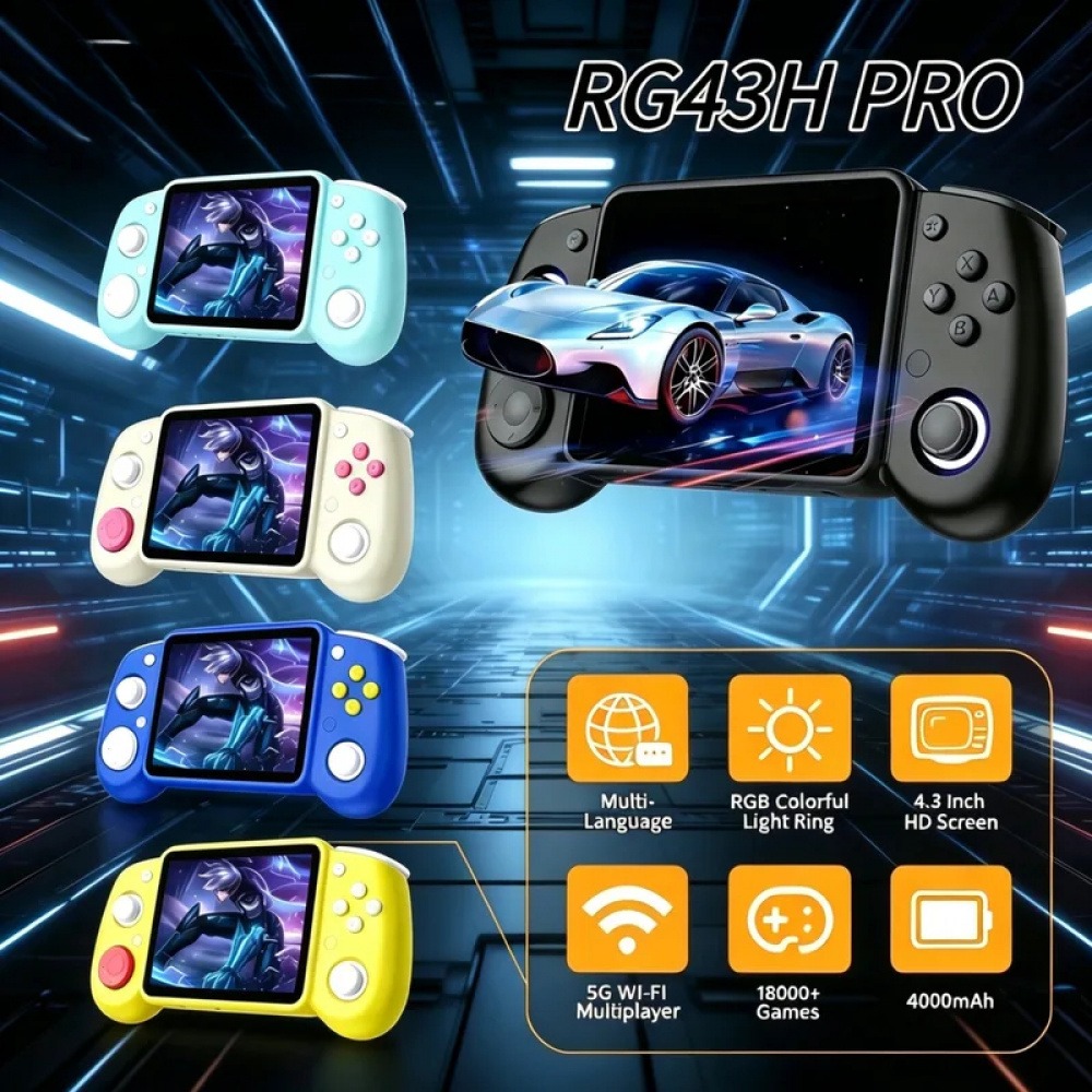 RG43H Pro Portable Retro Handh - Retro Gaming Device Handheld 评论和价格
