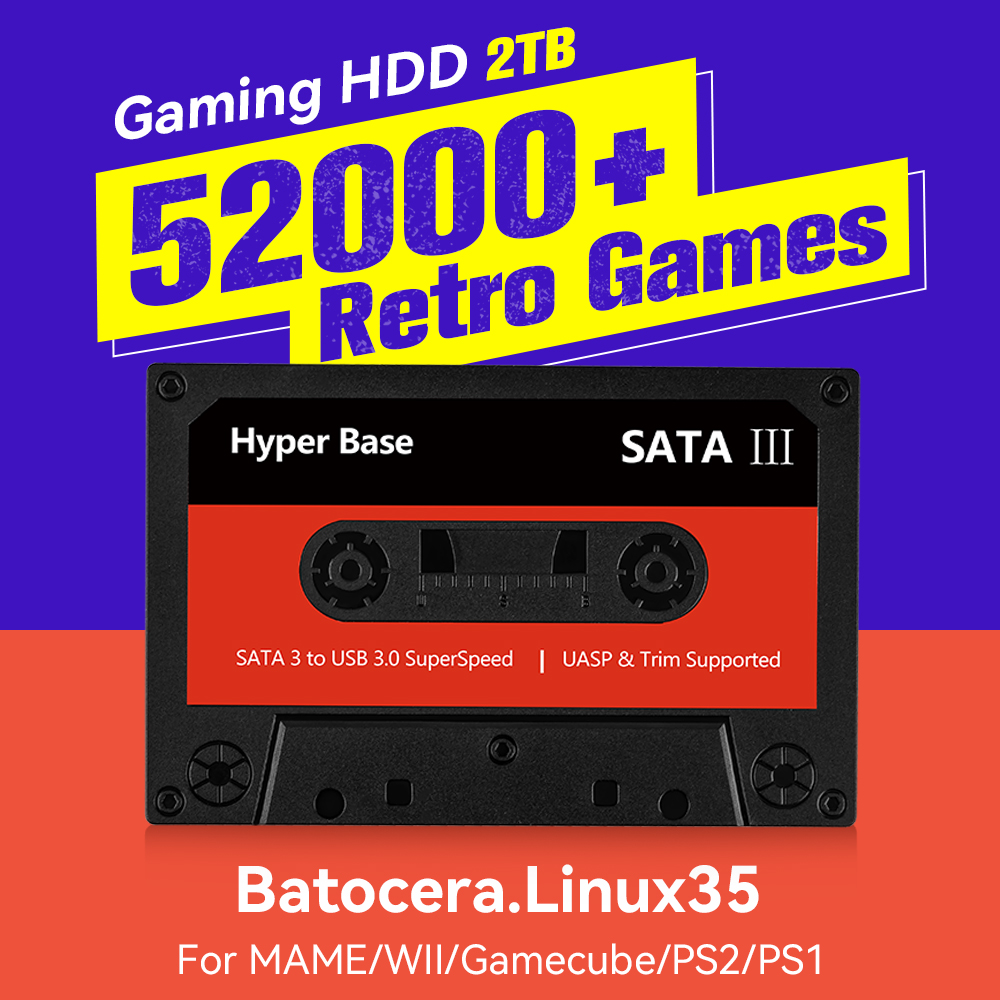 Batocera 500GB/2TB Retro Game  - Retro Gaming Ps3 评论和价格