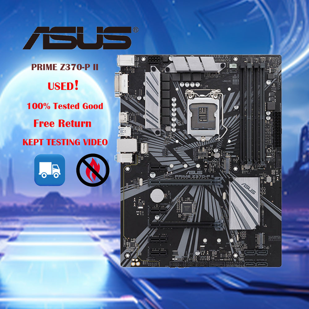 LGA 1151 Asus PRIME Z370-P II  - Intel Cpu Core I9 评论和价格