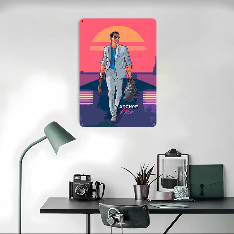 Archer Old Vibes Tinplate Post - Retro Gaming Vibe 评论和价格