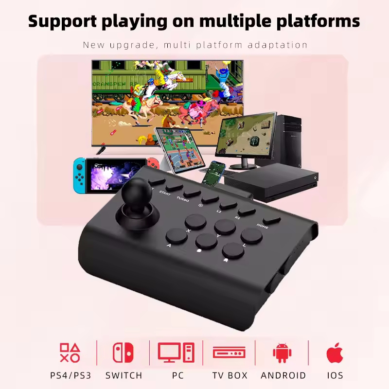Arcade Gamepad Bluetooth Contr - Retro Gaming Ps3 评论和价格