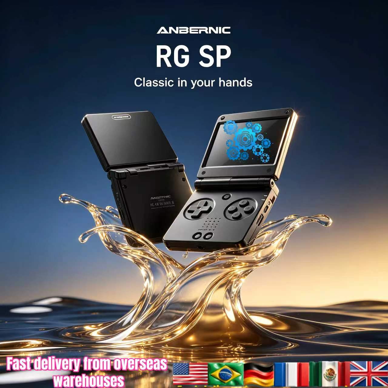 Anbernic RGSP Flip Classic Han - Retro Gaming Tv 评论和价格