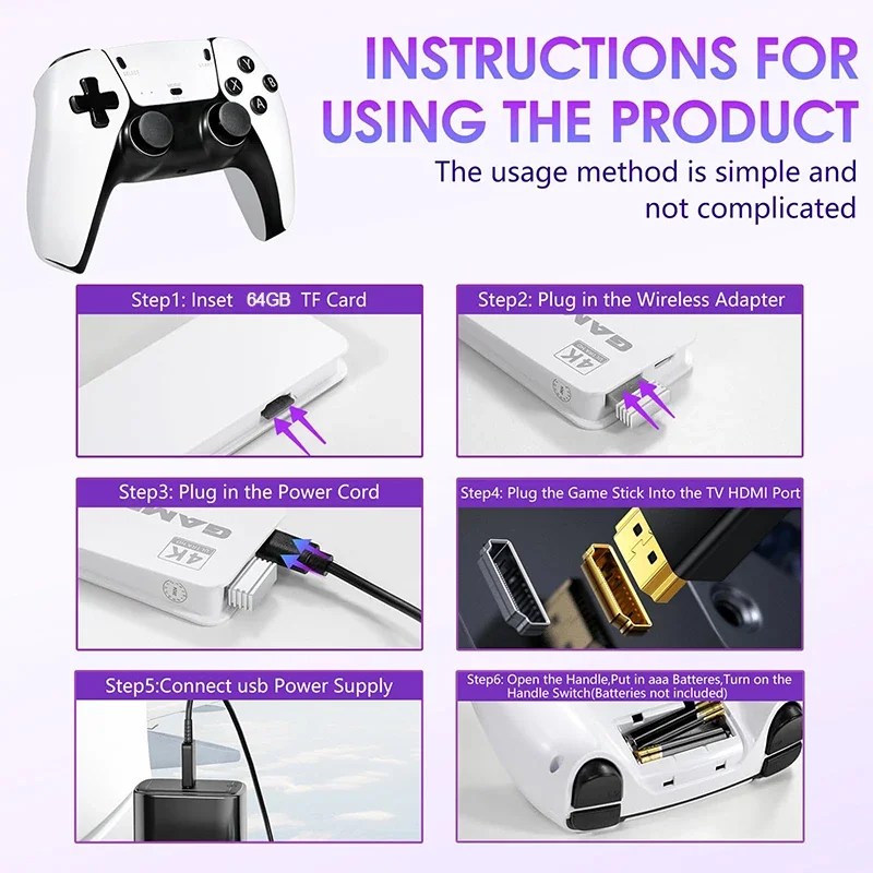M15 4K TV Game Stick 64GB Buil - Retro Gaming Tv 评论和价格