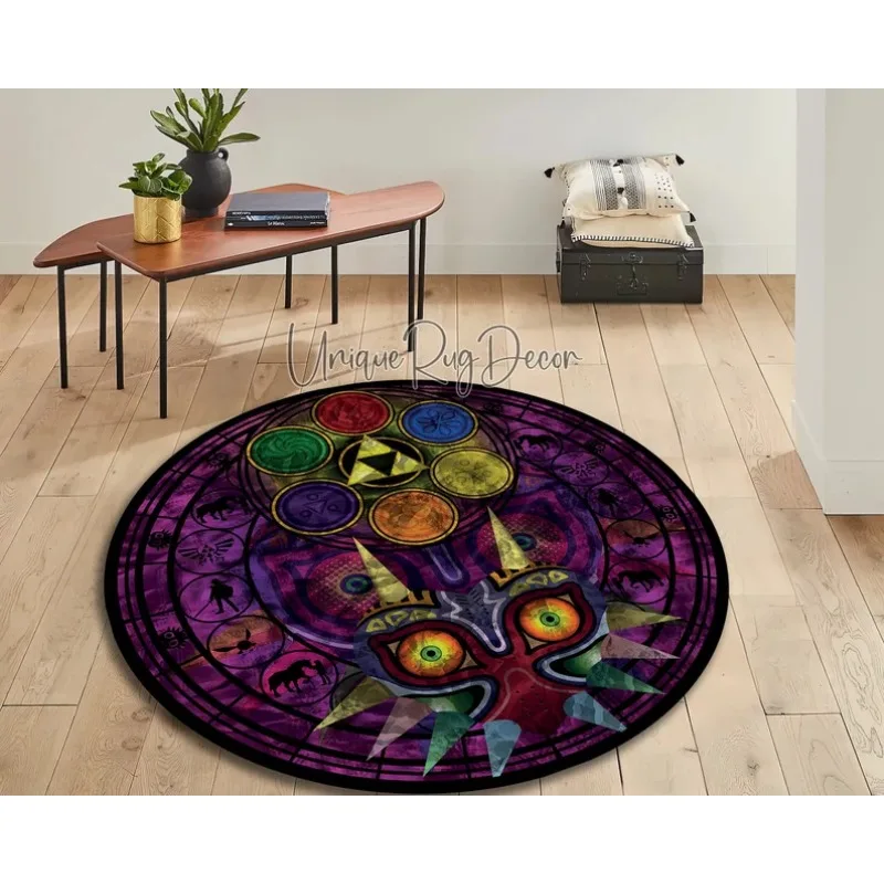 Zelda Symbol Round Rug Retro S - Retro Gaming Zelda 评论和价格