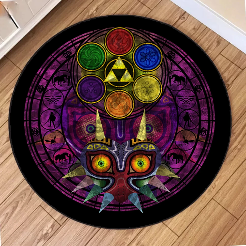 Zelda Symbol Round Rug Retro S - Retro Gaming Zelda 评论和价格