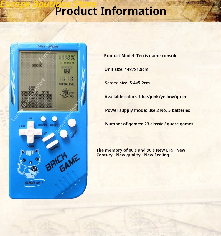 Large Screen Kids Handheld Gam - Retro Gaming Play Zone 评论和价格
