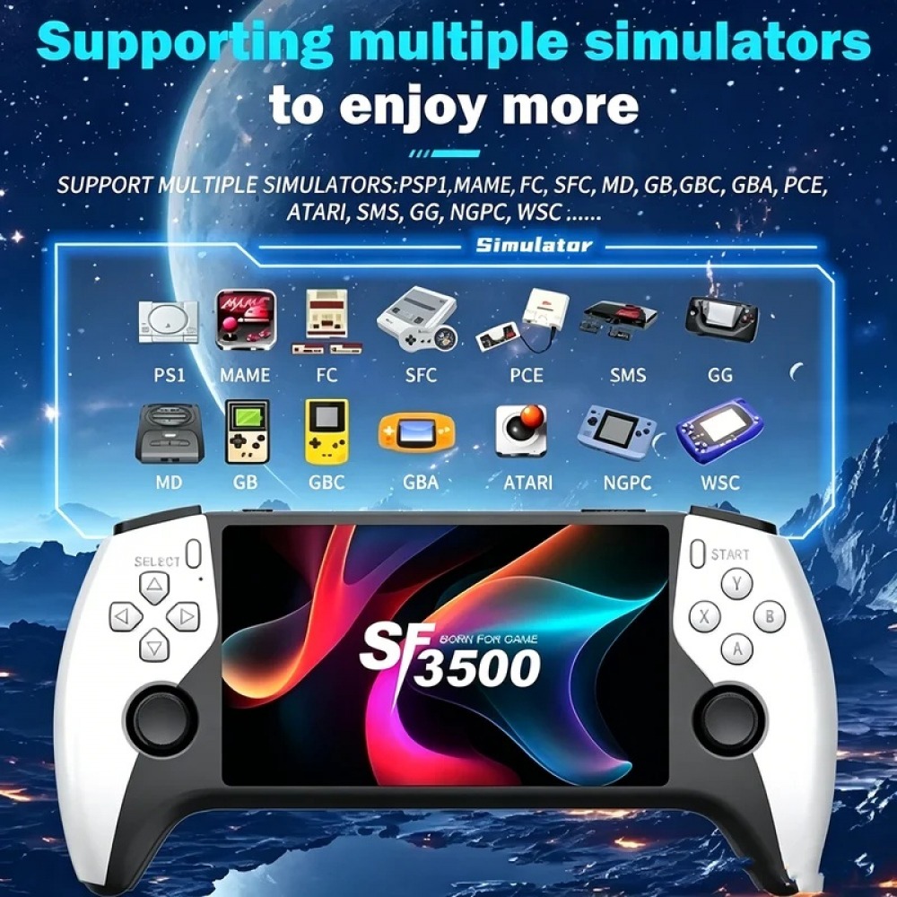 SF3500 5 inch Handheld Game Co - Retro Gaming Device Handheld 评论和价格